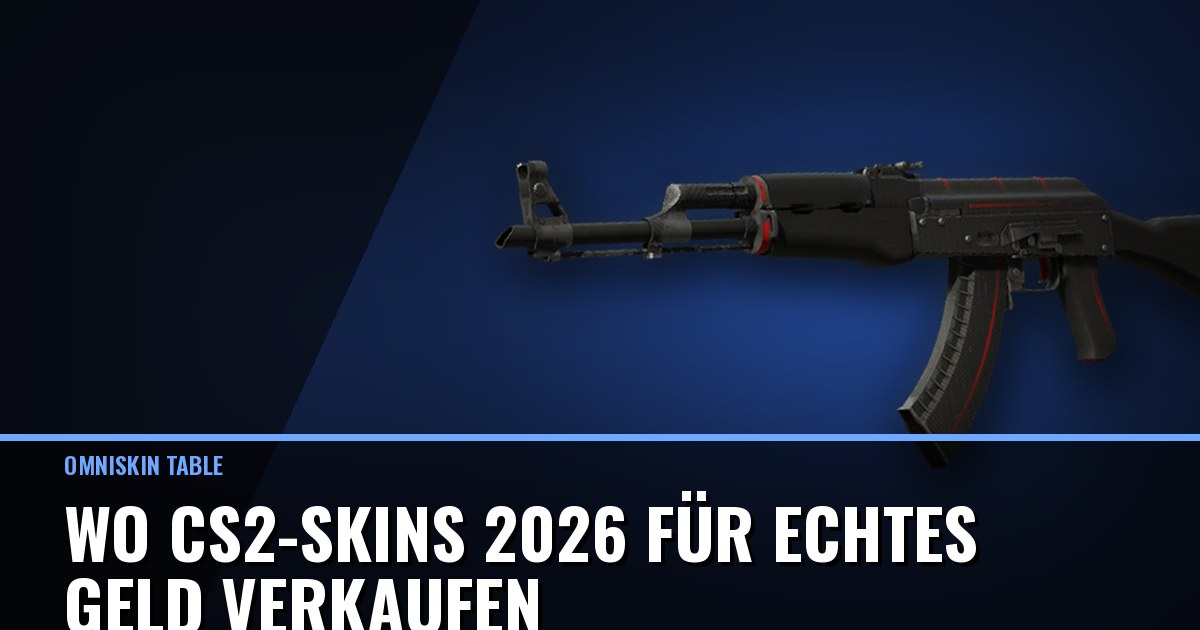 Wo CS2-Skins 2026 für echtes Geld verkaufen